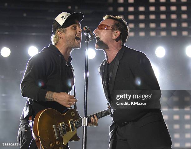 Billie Joe Armstrong of Green Day and Bono of U2 *Exclusive*