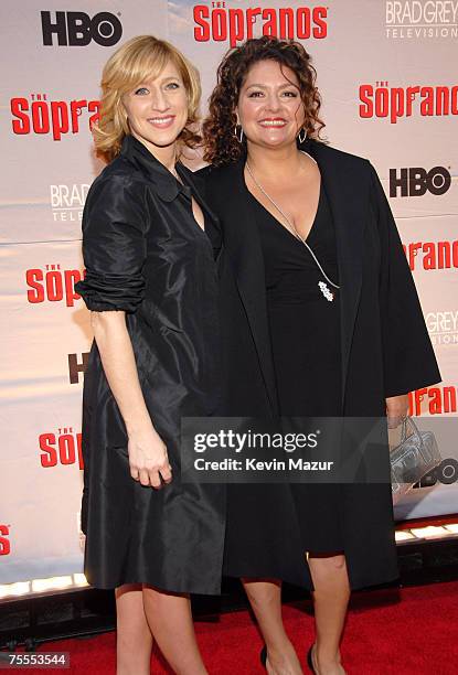 Edie Falco and Aida Turturro