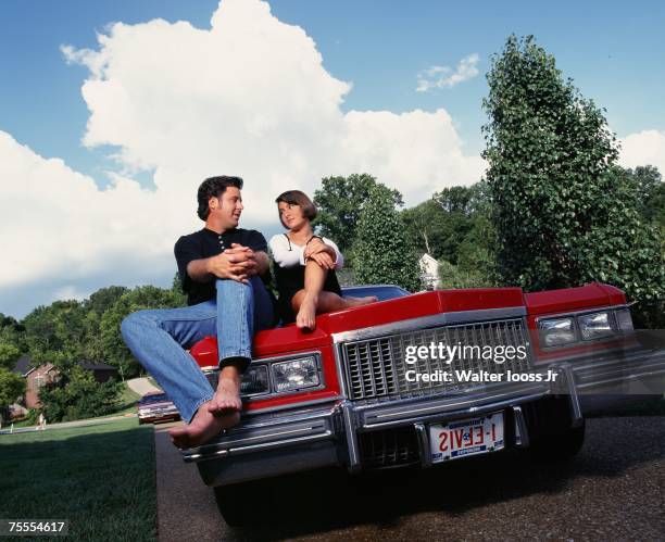 Country singers Vince Gill and wife, Janis Gill, poses for a photo in 1984 in Nashville, Tennessee.