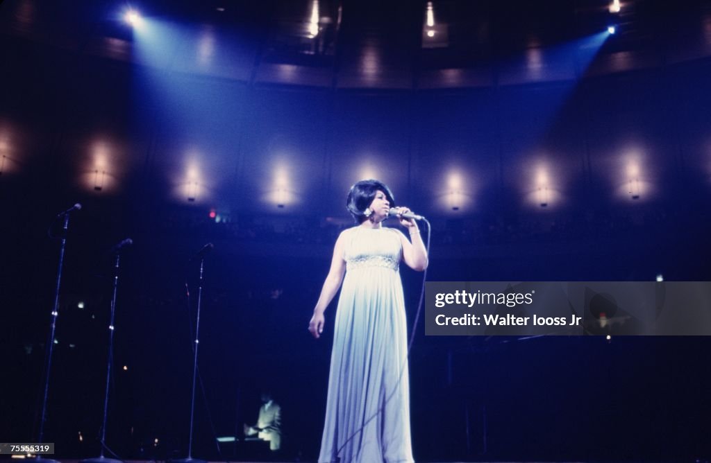 Aretha Franklin performs in New York