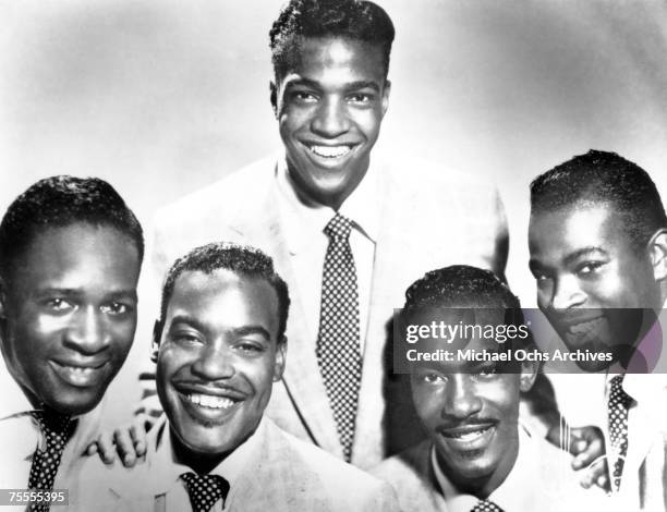 Vocal group "The Drifters" pose for a late portrait in September of 1953 in New York City, New York. Bill Pinkney, Gerhart Thrasher, Willie Ferber,...