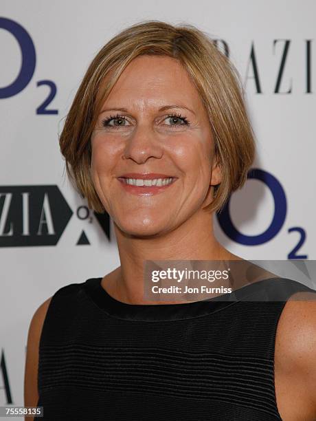 Jane Bruton, editor of Grazia Magazine, attends the Grazia O2 X Awards held at the Sunbeam Studio on July 19, 2007 in London.