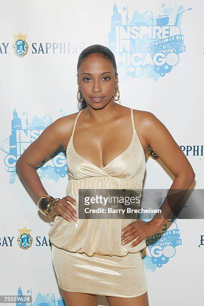 Jazsmin Lewis at the Bombay Sapphire and George Daniels' 'Inspired" In Chicago event on July 15-17 a celebration of Art, Muisc, and Film showcasing...