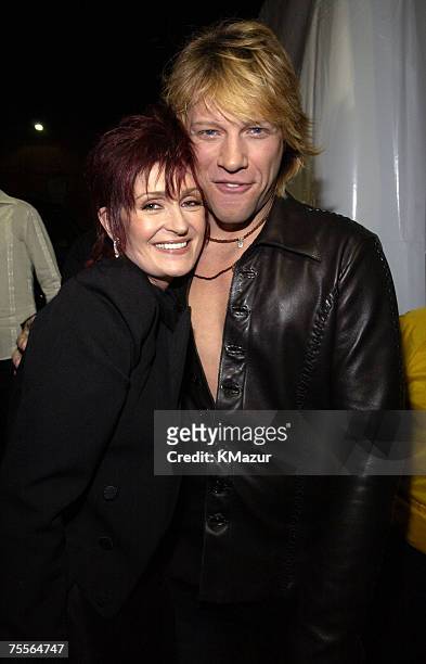 Sharon Osbourne and Jon Bon Jovi