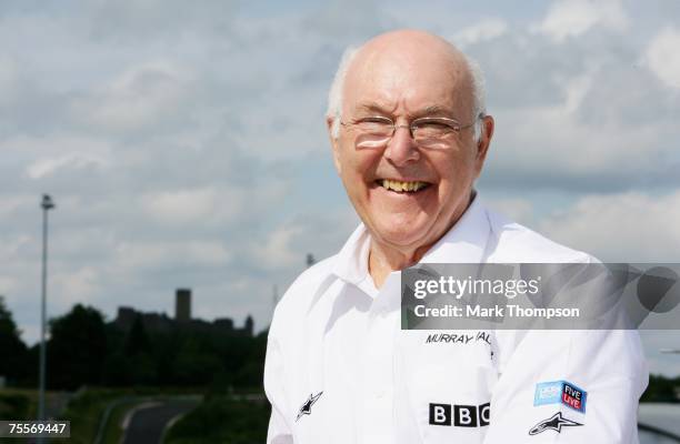 Formula One commentator Murray Walker poses during practice for the European Grand Prix at Nurburgring on July 20, 2007 in Nurburg, Germany.