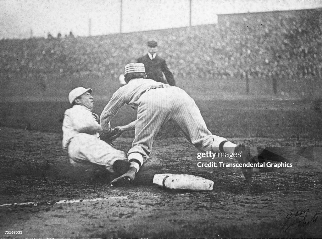 Frank Baker Gets Tris Speaker
