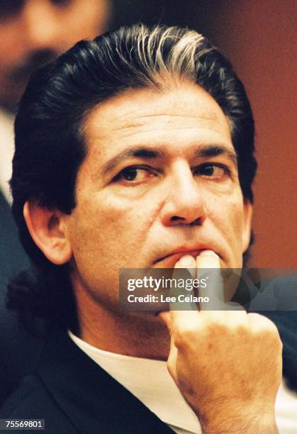 Robert Kardashian, a close friend of O.J. Simpson, is shown during a preliminary hearing following the murders of Simpson's ex-wife Nicole Brown...