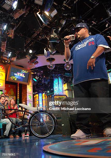 Rapper Down Aka Kilo visits "MiTRL" at MTV Studios Times Square on July 17, 2007 in New York City.