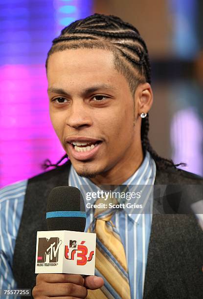 Singer Steve Styles of Xtreme appears onstage during MTV's Mi Total Request Live at the MTV Times Square Studios on July 17, 2007 in New York City.