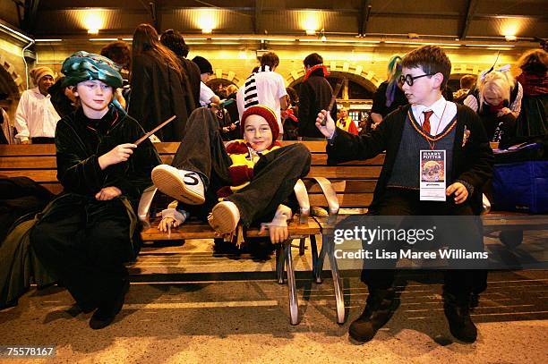 Harry Potter fans prepare to take a steam train from Sydney Central Station to a secret location for the much anticipated unveiling of the final...