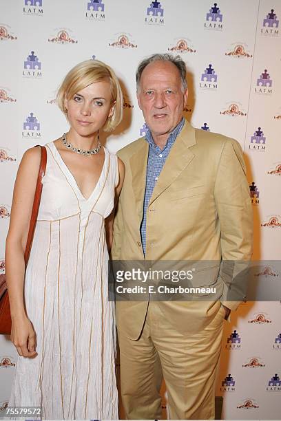 Lena Herzog and Werner Herzog at the Los Angeles Team Mentoring 9th Annual Summer Soiree Celebration honoring MGM Chairman and CEO Harry Sloan held...