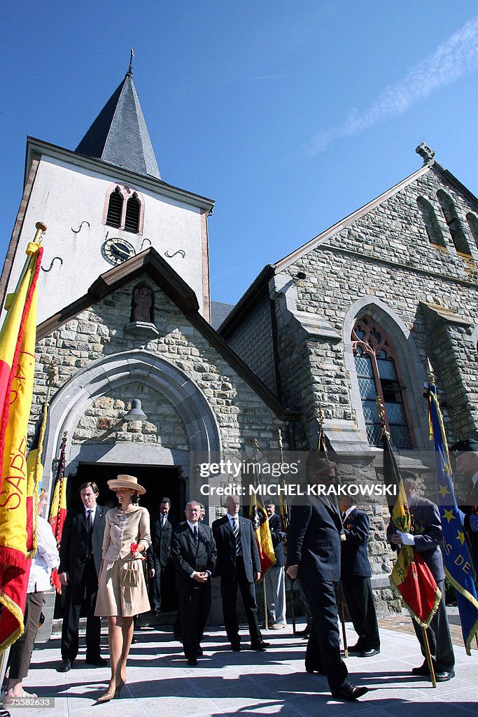 Princess Claire (L) and Prince Laurent (...