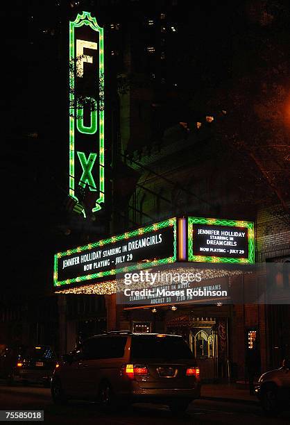 Atmosphere outside the Fox Theatre where Jennifer Holliday preforming in the Musical "Dreamgirls