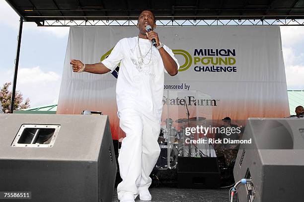 Keith Sweat performs in Centennial Olympic Park on July 21, 2007 in Atlanta Georgia as part of Dr. Ian Smith's "An Event to Change Your Life" Hosted...