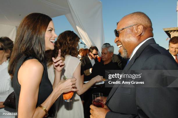 Actress Brooke Burns and Actor Earl Billings attend the Producers and Stars Toast Party Hosted by Dana Walden and Gary Newman on July 18, 2007 in...