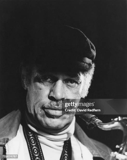 American jazz tenor saxophonist Dexter Gordon , circa 1975.