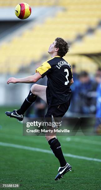 Tony Lochhead of the Phoenix in action during the A-League Pre-Season Cup match between the Wellington Phoenix and Sydney FC at Westpac Stadium July...