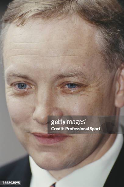 British boxing manager and promoter, Frank Maloney pictured at a press conference on 8th April 1993. Frank Maloney is now known as Kellie Maloney...