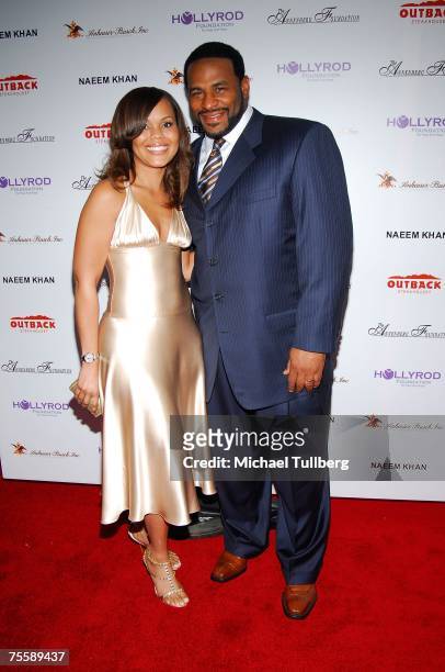 Former NFL football great Jerome Bettis and his wife Trameka attend the "Designcare 2007" celebrity benefit thrown by actress Holly Robinson Peete...