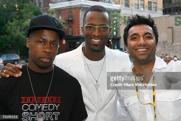 Wil Sylvince, Rickey Smiley, and Jazz Mann at the Best of the Uptown Comics during the Just for Laughs Festival on July 21 in Montreal.