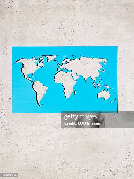 aerial view of world map - vertical stock pictures, royalty-free photos & images