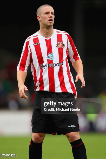 Jack Pelter of Sunderland during the friendly match between Scunthorpe United and Sunderland at Glanford Park on July 21,2007 in Scunthorpe,England.