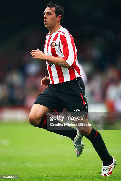 Michael Chopra of Sunderland during the friendly match between Scunthorpe United and Sunderland at Glanford Park on July 21,2007 in...