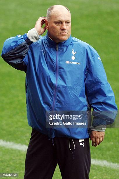 Martin Jol during the Tottenham Hotspur training session held at Newlands stadium on July 23, 2007 in Cape Town, South Africa.