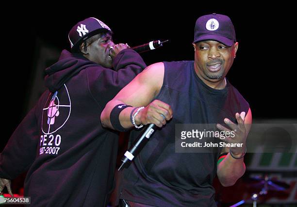Flavor Flav and Chuck D of Public Enemy
