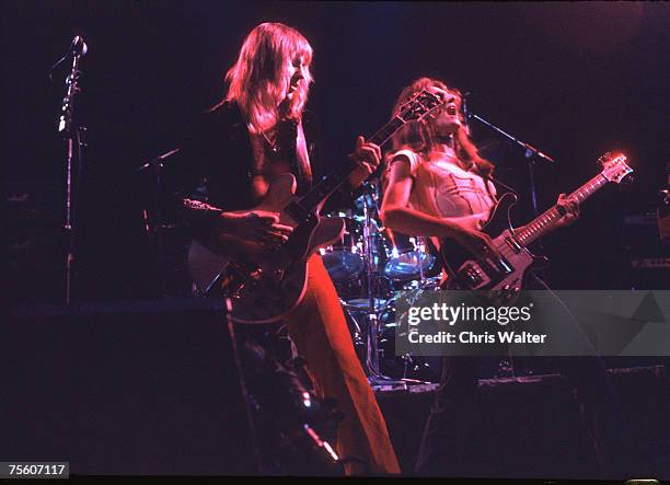 Alex Lifeson and Geddy Lee of Rush, 1977