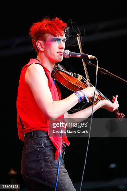 Patrick Wolf performs during day one of the Time Out Lovebox London Weekender Festival July 21, 2007 in London, England.