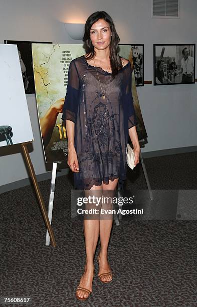 Actress Famke Janssen attends the premiere of "The Ten" at the DGA Theatre on July 23, 2007 in New York City.