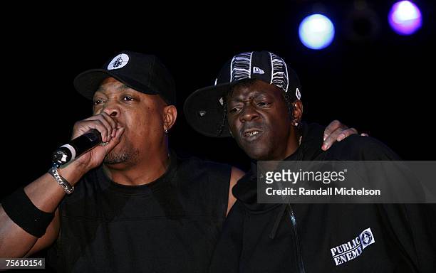 Chuck D and Flavor Flav of Public Enemy