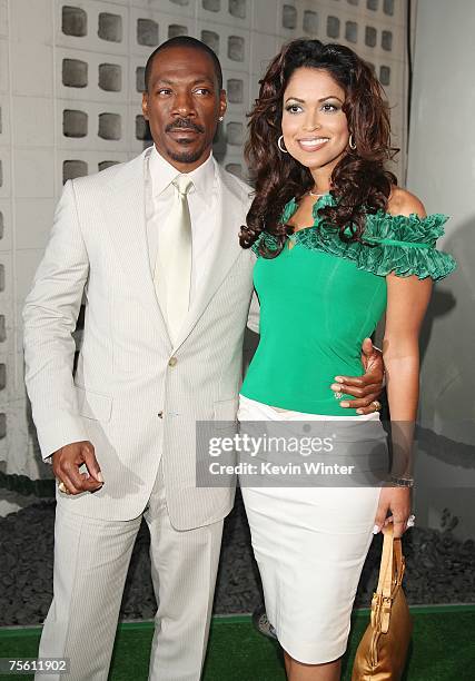 Actor Eddie Murphy and producer Tracey Rdmonds arrive at the premiere of The Weinstein Co.'s "Who's Your Caddy" at the Arclight Theater on July 23,...