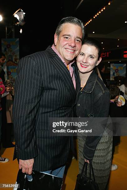 Mikey Robbins arrives on the yellow carpet at "The Simpsons Movie" Australian premiere at Hoyts Entertainment Quarter, Moore Park on July 24, 2007 in...