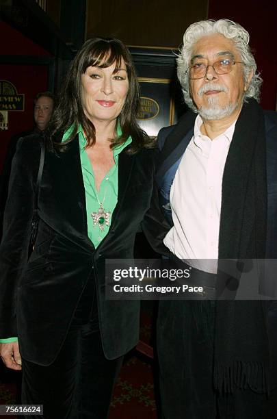 Anjelica Huston and husband Robert Graham