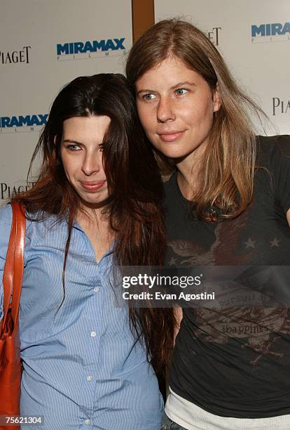 Actress Heather Matarazzo and Caroline Murphy attend the premiere of "Becoming Jane" presented by Miramax at the Landmark Sunshine Cinema July 24,...