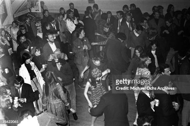 Hippies dance to the psychedelic thrum of the Grateful Dead at the Fillmore Auditorium in San Francisco, California, in early summer, 1967.
