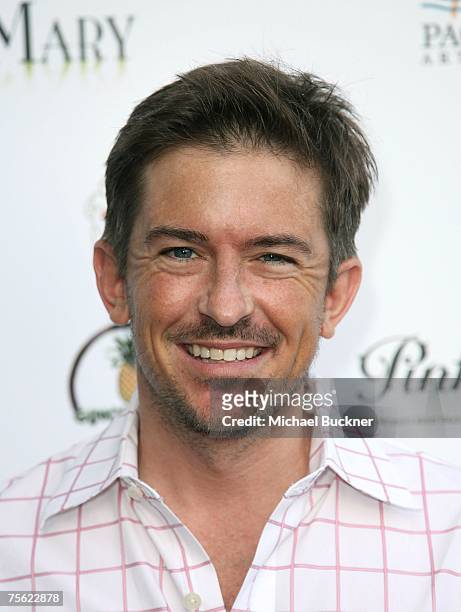 Actor Charlie Schlatter arrives at the premiere of "Resurrection Mary" at the Harmony Gold Theatre on July 24, 2007 in Los Angeles, California.