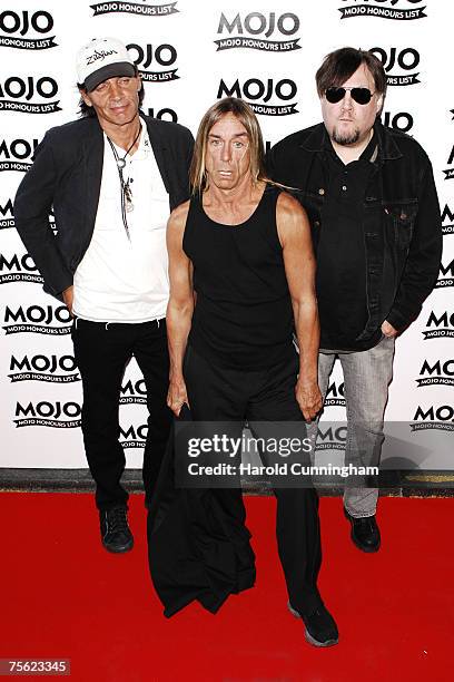 Scott Asheton, Iggy Pop and Ron Asheton of The Stooges