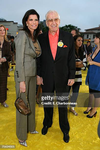 Pam and Ed McMahon at the "The Simpsons Movie" premiere at The Mann Village Theaters on July 24, 2007 in Westwood, California.