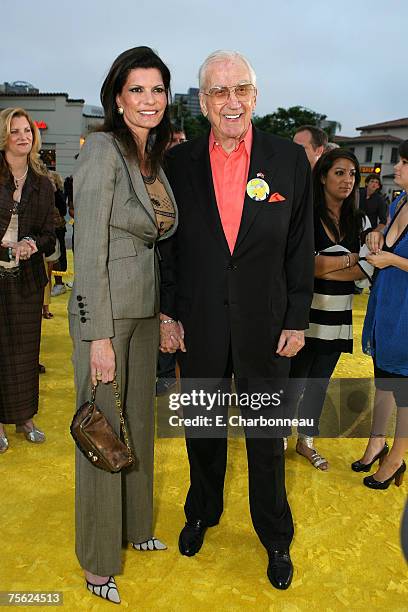 Pam and Ed McMahon at the "The Simpsons Movie" premiere at The Mann Village Theaters on July 24, 2007 in Westwood, California.