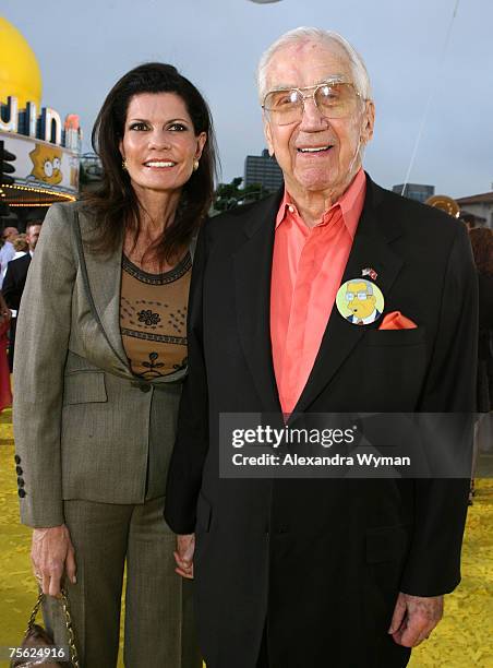 Pam and Ed McMahon at the "The Simpsons Movie" premiere at The Mann Village Theaters on July 24, 2007 in Westwood, California.