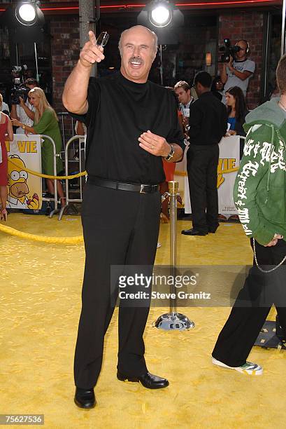 Dr. Phil McGraw and son Jordan McGraw arrives at "The Simpsons Movie" premiere at the Mann Village Theatre on July 24, 2007 in Westwood, California.