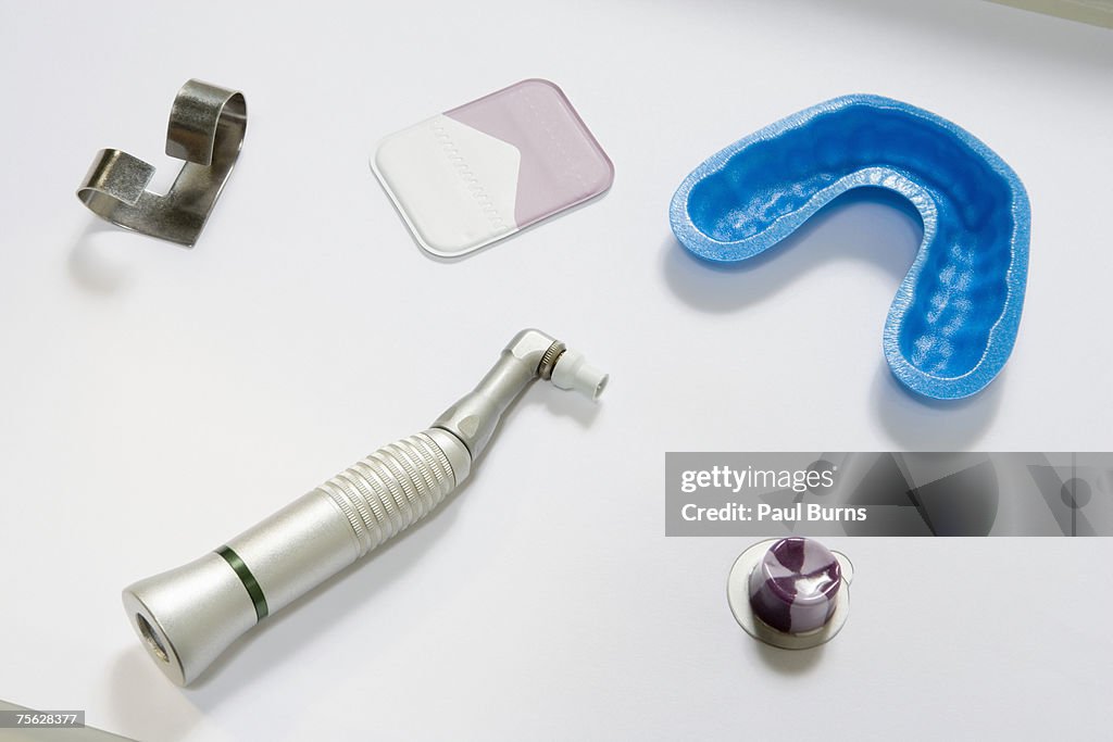 Dental instruments in dentist office, close-up