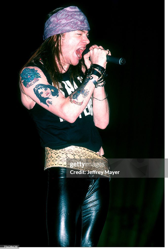 Axl Rose of Guns N' Roses in Concert - File Photos