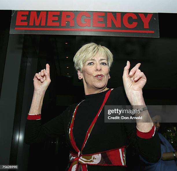 Judith McGrath attends the party to celebrate 400 episodes of popular Australian soap "All Saints" at The Astra Bar, Star City on July 25, 2007 in...