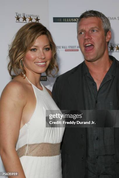 Jessica Biel and director Neil Burger