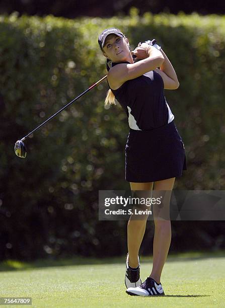 Natalie Gulbis during the continuation of the second round of the Jamie Farr Owens Corning Classic at Highland Meadows Golf Club in Sylvania, Ohio,...