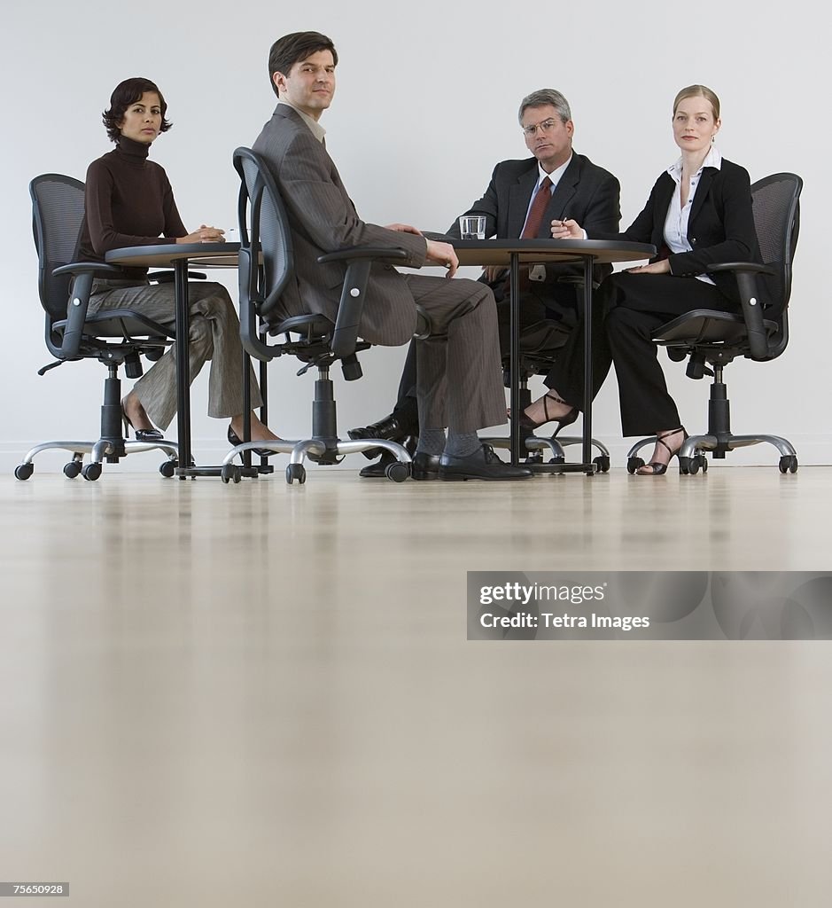 Group of businesspeople having meeting